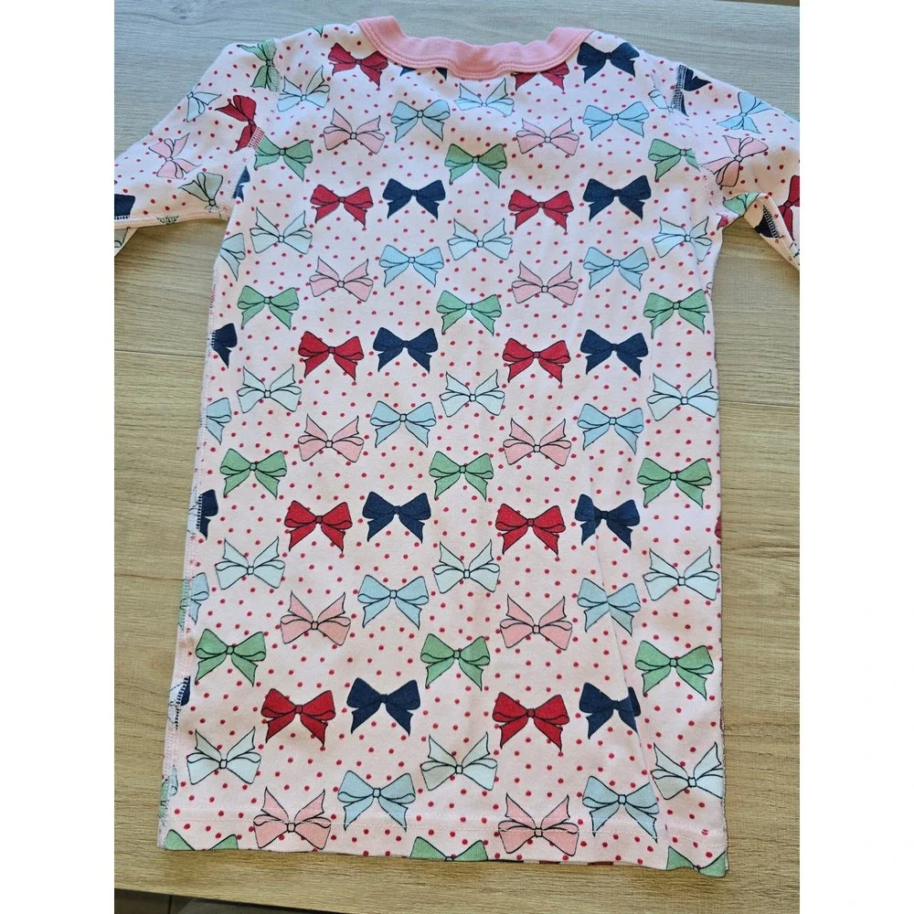 Hanna Andersson Girls Pajama Tops Lot Size 10 Organic Cotton Christmas Holiday